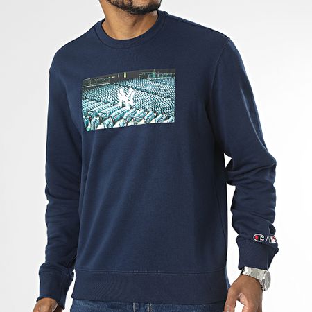 Champion - Sudadera cuello redondo 218920 New York Yankees Azul Marino