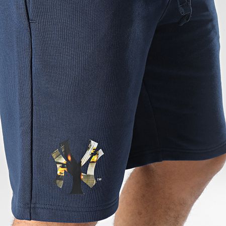Champion - Pantalón Corto 218922 New York Yankees Azul Marino