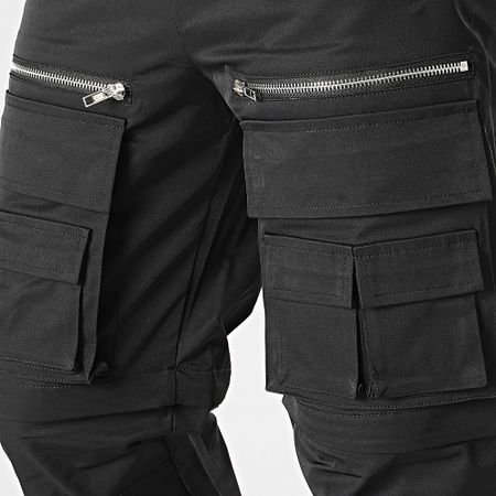 Frilivin - Pantalones cargo negros