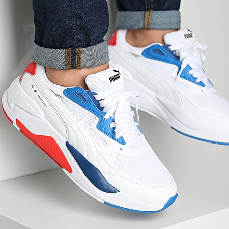 Puma - BMW M Motorsport X-Ray Speed 307137 Zapatillas Puma Blanco Pro Azul Pop Rojo