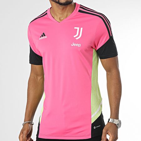 Adidas Performance - Camiseta de fútbol a rayas de la Juventus HS7551 Rosa
