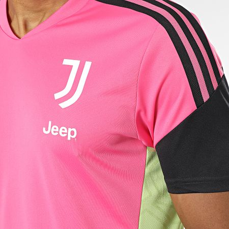 Adidas Performance - Camiseta de fútbol a rayas de la Juventus HS7551 Rosa