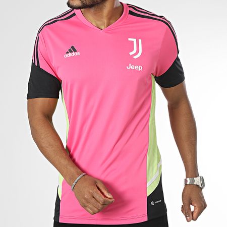 Adidas Performance - Camiseta de fútbol a rayas de la Juventus HS7551 Rosa