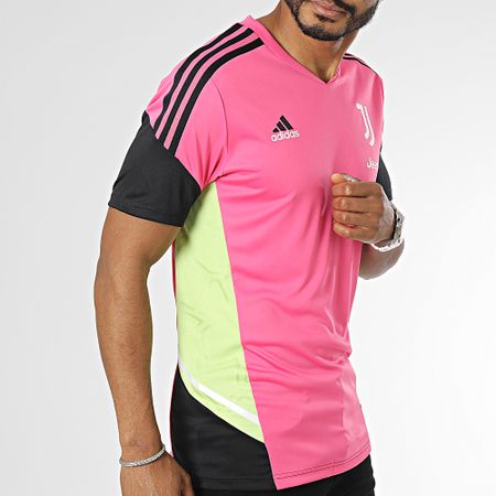 Adidas Performance - Camiseta de fútbol a rayas de la Juventus HS7551 Rosa