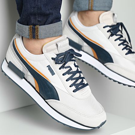 Puma - Zapatillas Future Rider Double 380639 Puma Blanco Gris Pluma