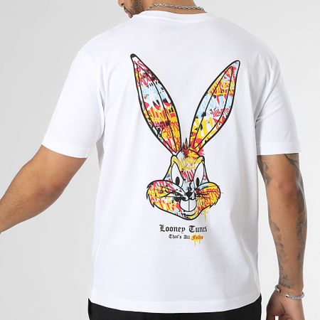 Looney Tunes - Oversize Camiseta Large Bugs Bunny Graff Blanco