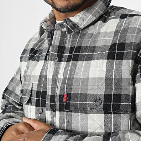 Levi's - A0682 Chaqueta a cuadros gris