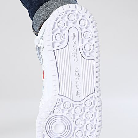 Adidas Originals - Zapatillas Forum Mid Mujer HQ1952 Nube Blanco Rojo Azul