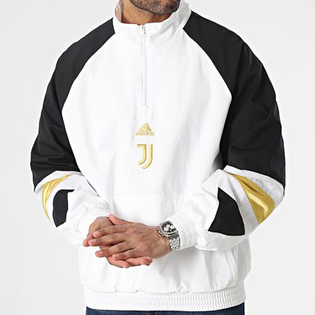 Adidas Performance - Juventus Icon Chaqueta con cremallera HS9805 Blanco Negro