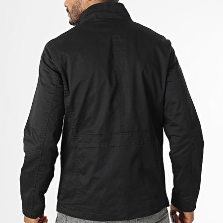 Kymaxx - Chaqueta negra con cremallera