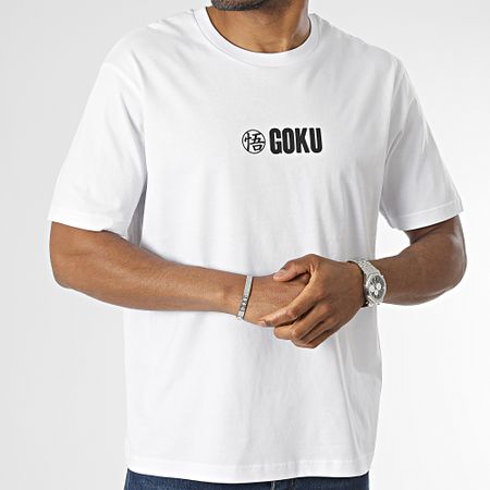 Dragon Ball Z - Camiseta oversize grande Goku blanco