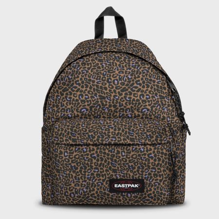 Eastpak - Mochila acolchada floral Pak'r Accentima Beige Leopardo