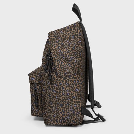 Eastpak - Mochila acolchada floral Pak'r Accentima Beige Leopardo