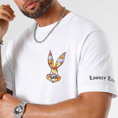 Looney Tunes - Camiseta oversize manga larga Bugs Bunny Blanco