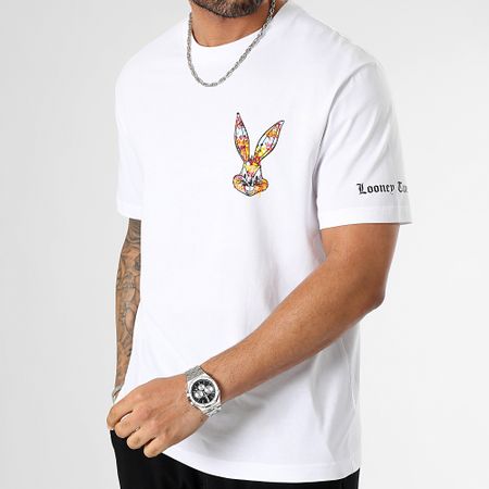 Looney Tunes - Camiseta oversize manga larga Bugs Bunny Blanco
