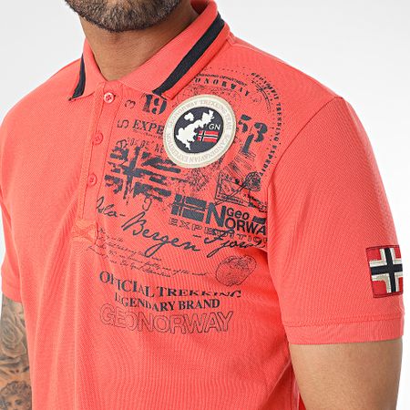 Geographical Norway - Polo de manga corta naranja