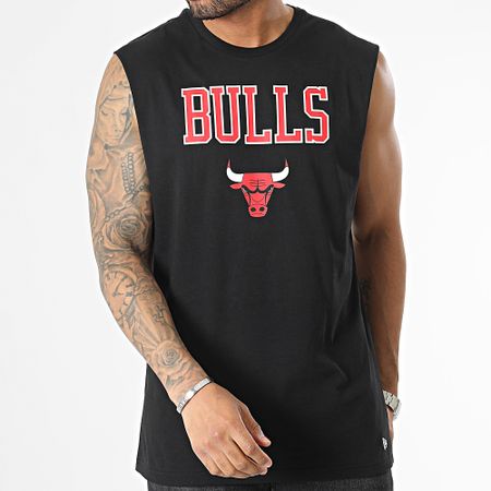 New Era - Camiseta sin mangas Chicago Bulls Team Logo NBA 60357039 Negro