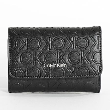 Calvin Klein - Cartera de mujer CK Must Trifold 0951 Negro
