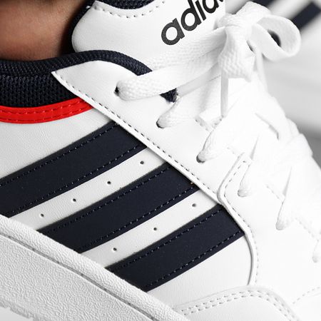 Adidas Originals - Zapatillas Hoops 3 GY5427 Cloud White Collegiate Navy Classic Red