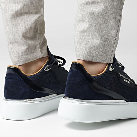 Benjamin Berner - Zapatillas Raphael Matt Nappa Azul Marino Pitón