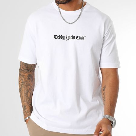 Teddy Yacht Club - Camiseta Oversize Large Art Series Azul Blanco