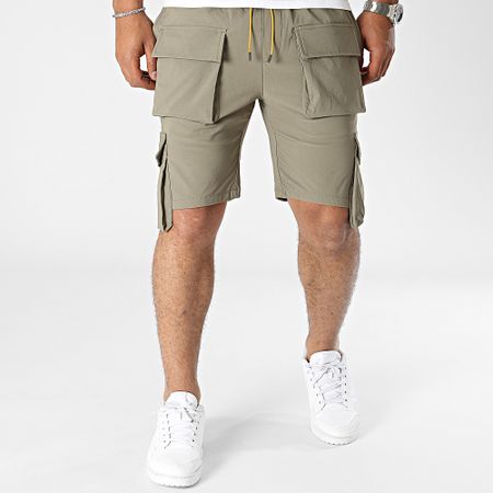 John H - Pantalones cortos cargo caqui verdes