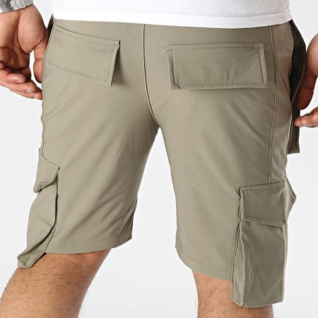 John H - Pantalones cortos cargo caqui verdes