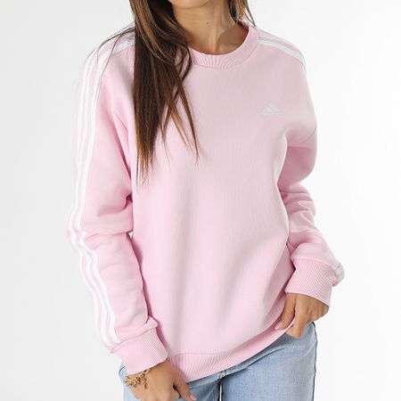 Adidas Performance - Sudadera 3 Rayas Cuello Redondo Mujer IM0209 Rosa