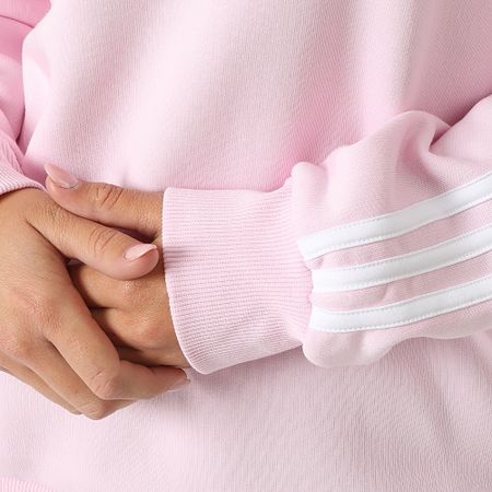 Adidas Performance - Sudadera 3 Rayas Cuello Redondo Mujer IM0209 Rosa
