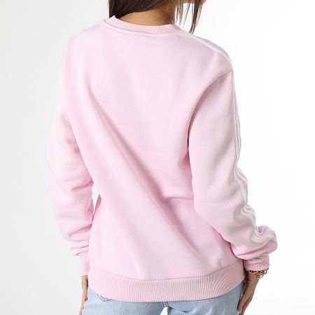 Adidas Performance - Sudadera 3 Rayas Cuello Redondo Mujer IM0209 Rosa