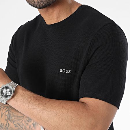 BOSS - Camiseta Waffle 50480834 Negro