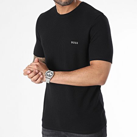 BOSS - Camiseta Waffle 50480834 Negro