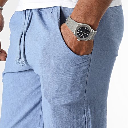 Frilivin - Pantalones cortos chinos azul marino