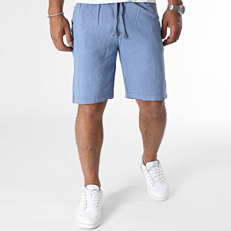 Frilivin - Pantalones cortos chinos azul marino