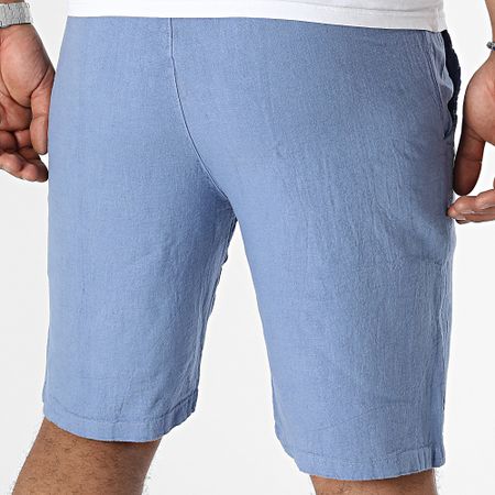 Frilivin - Pantalones cortos chinos azul marino