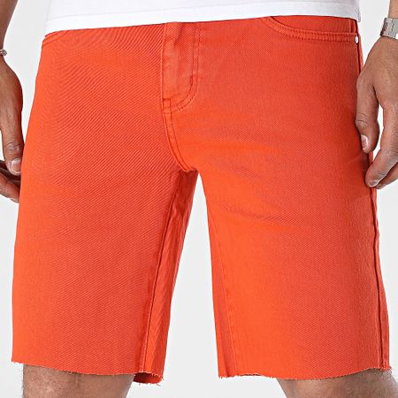 Frilivin - Pantalón corto vaquero naranja