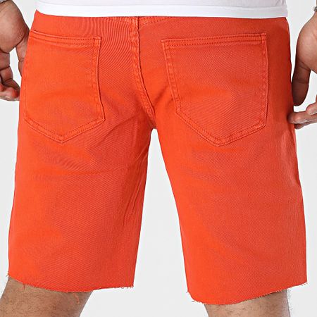 Frilivin - Pantalón corto vaquero naranja