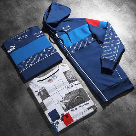 Puma - BMW M Motorsport SDS Sudadera con capucha y cremallera 621866 Azul Marino
