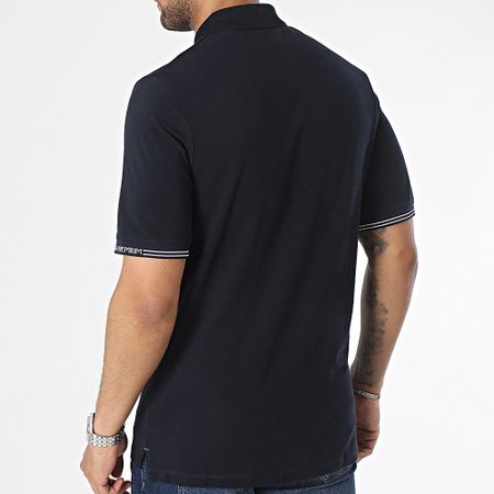Jack And Jones - Polo de goma de manga corta azul marino