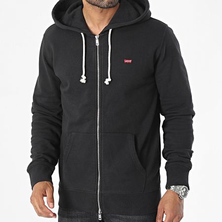 Levi's - Sudadera con capucha y cremallera 34584 Negro