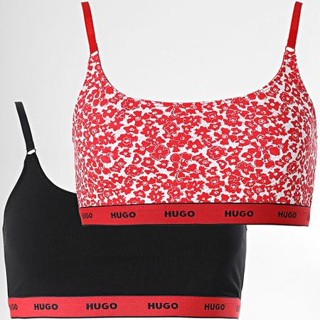 HUGO - Juego De 2 Sujetadores De Mujer 50495872 Rojo Negro
