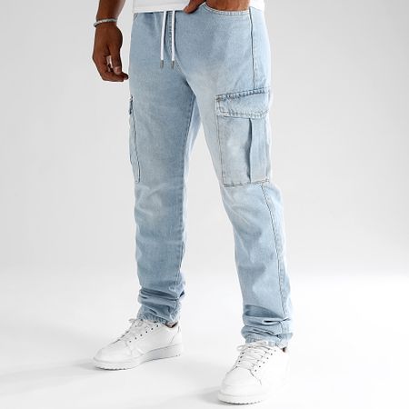 LBO - Pantalón Chándal Relaxed Fit Cargo Jeans 2999 Denim Wash