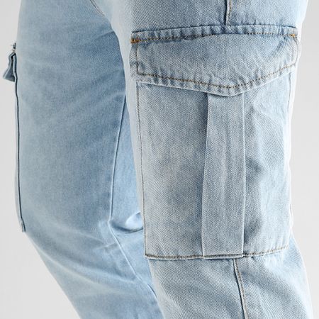 LBO - Pantalón Chándal Relaxed Fit Cargo Jeans 2999 Denim Wash