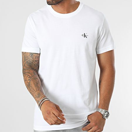 Calvin Klein - Monograma Camiseta 0199 Blanco