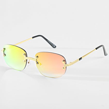Classic Series - Gafas de sol doradas iridiscentes
