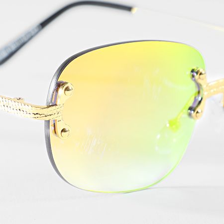 Classic Series - Gafas de sol doradas iridiscentes
