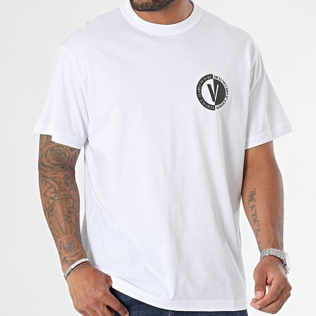 Versace Jeans Couture - Camiseta New V Emblem Blanco