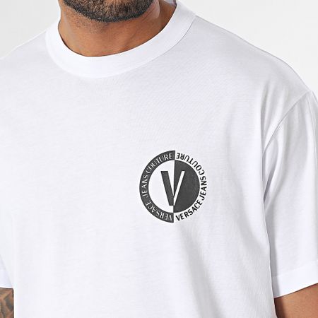 Versace Jeans Couture - Camiseta New V Emblem Blanco
