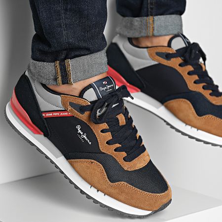 Pepe Jeans - Zapatillas London Forest M PMS30992 Cognac
