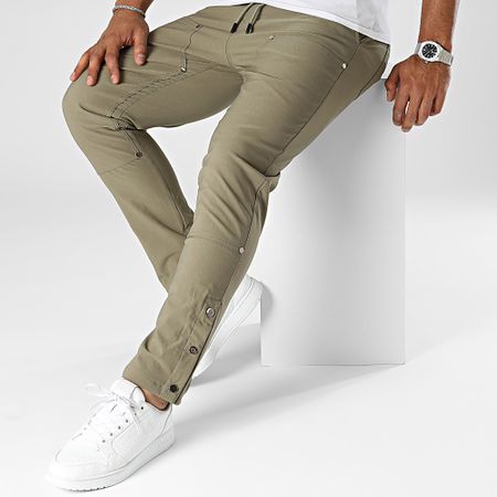John H - Pantalones de chándal verde caqui
